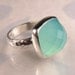 Sea Green Chalcedony Cocktail Ring