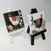 Two Mini Canvas Funky Chicken Paintings With Easels