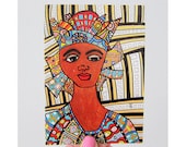 Lady of Orleans Print Greeting Card