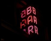 Bar (8x10 Photographic Print of a Classic NYC Neon Sign)