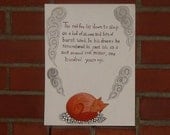 Original Art Illustration Miniature Story The Fox Remembers the Past