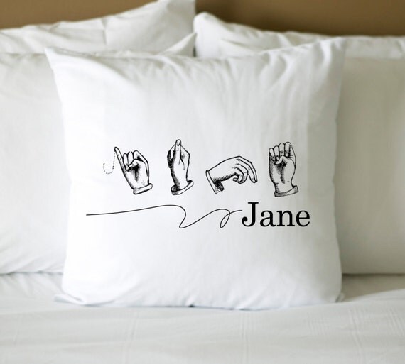 Sign language personalized name DIY Digital file style 157