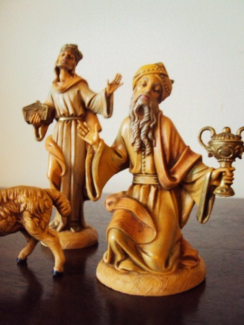 vintage fontanini nativity figurines by primitivepincushion vintage fontanini nativity figurines by primitivepincushion