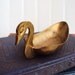 Vintage Brass Swan Dish or Tray