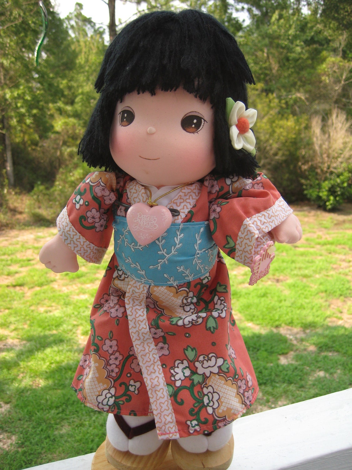 Vintage 1987 PRECIOUS MOMENTS Cloth Doll By MIDCENTURYTREASURES