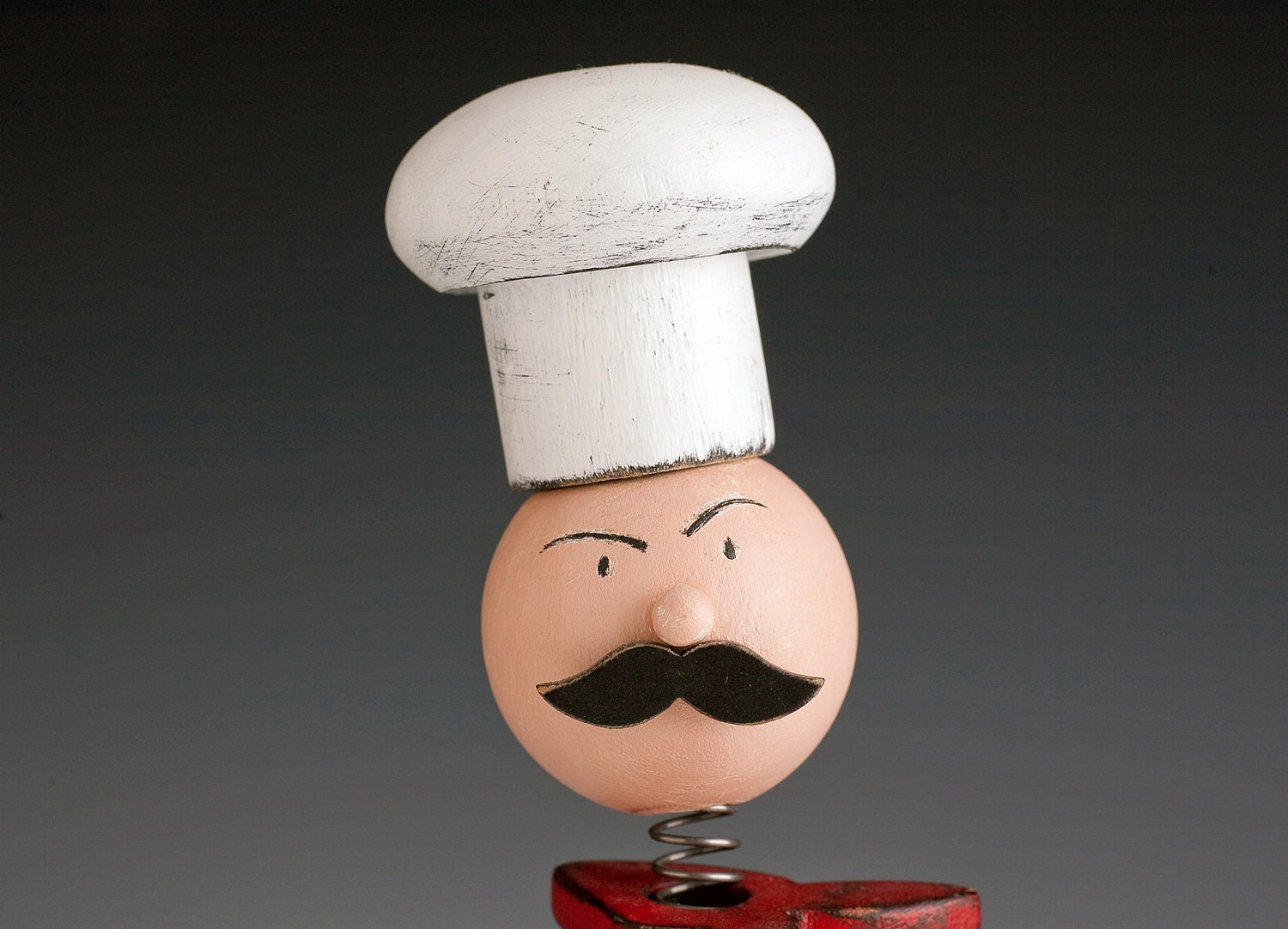 Chef Clock Bobblehead