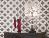 Wall Stencil Nagoya SM scale - reusable stencils for walls and fabrics - DIY decor
