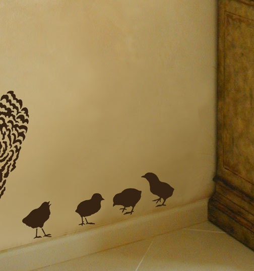 Four Little Chicks Stencil Kit - Reusable Easy stencils for Home Decor