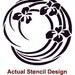 Reusable Stencil Iris Swirl MED - Stencils for DIY home decor