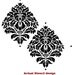 Wall Stencil Damask Kerry SM - Reusable stencils better than wallpaper - DIY decor