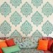Damask Stencil Nadya SM - Beautiful stencils better than wallpaper -DIY wall decor
