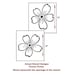 Stencils Flower Power 2 pc LG - Reusable stencils better than wallpaper - DIY decor