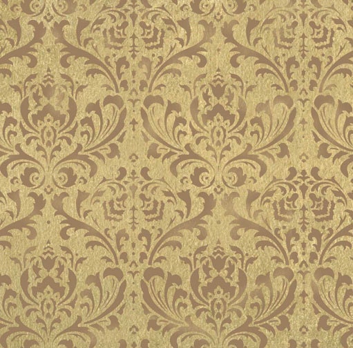 Damask Stencil Anna - Reusable Large Wall Stencils - DIY decor