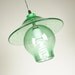 Recycled Glass Pendant Light Bell and Hat Hanging Pendant Lamp Lighting Earth Day