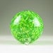 Blown Glass Ornament Suncatcher Neon Green White Speckle Glass Bulb Ornament