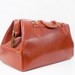 Vintage Leather Doctor Bag / Weekender Bag