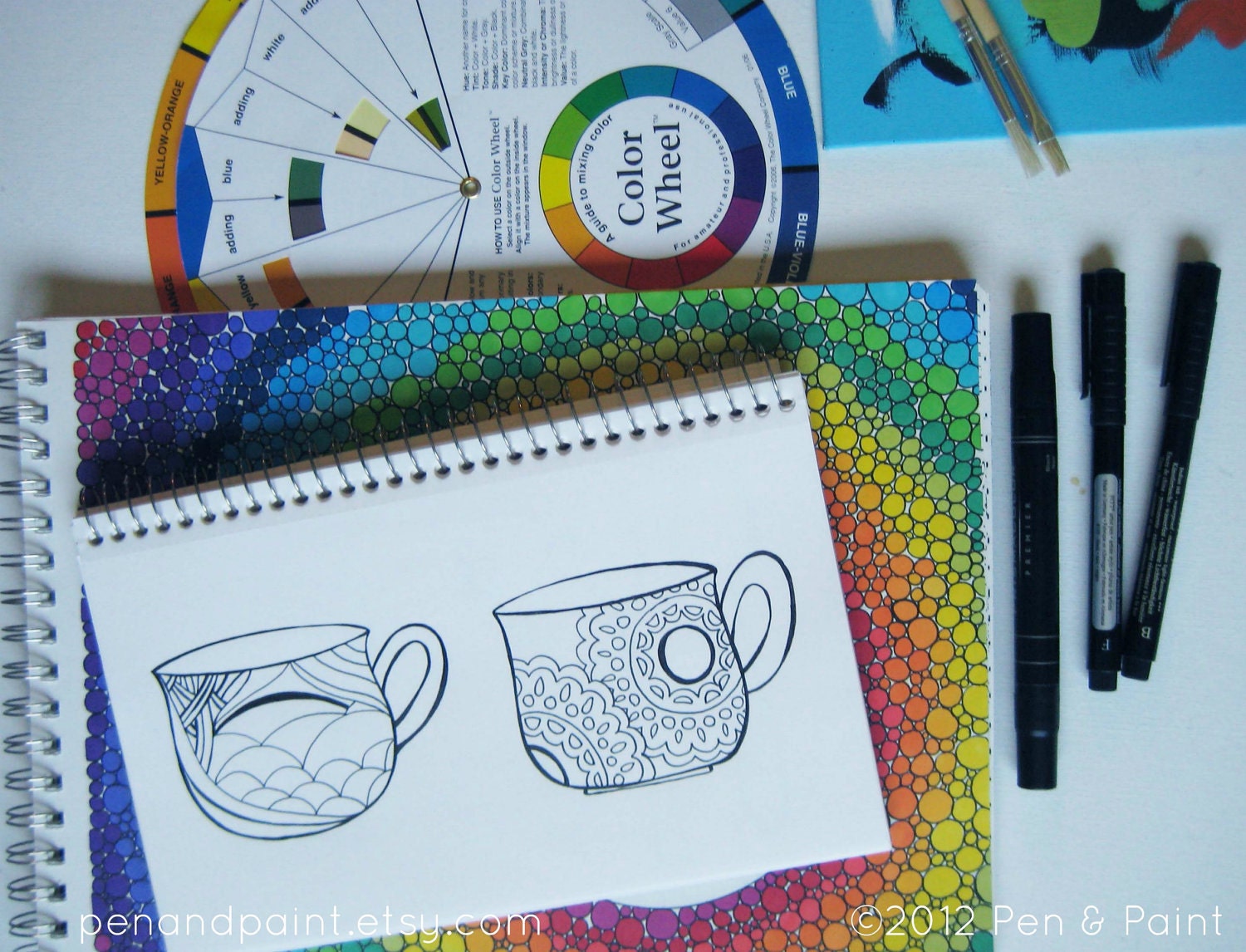 CLEARANCE Colorful  8 x 10 Art Print, Coffee, I love coffee, Coffee Lover, Funny Quote