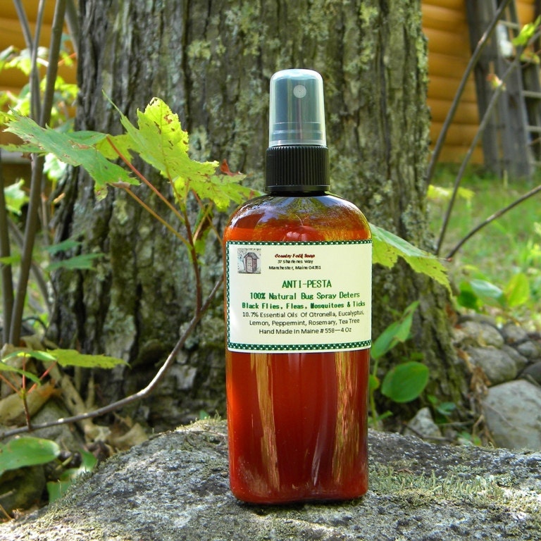 ANTI PESTA Citronella Bug Repellant Spray 4 Oz Size Deet Free
