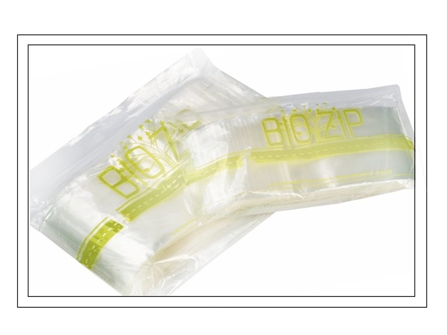QTY 100 ZipLine 2-mil Plastic Bag - BioZip Oxo-Biodegradable Zip Top Bag - 4 inch x 6 inch