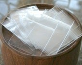 QTY 50 Crystal Clear Zip Polypropylene Bags - 5 x 5 Inches