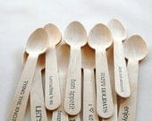 Disposable and Compostable Crafty Wooden Utensils Cutlery Greenware - Knife Fork Spoon - Eco Natural - look out stomach