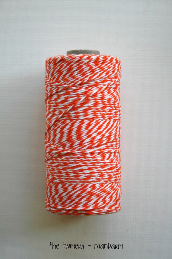 Full Spool - 240 Yards - Mandarin Orange Baker's Twine