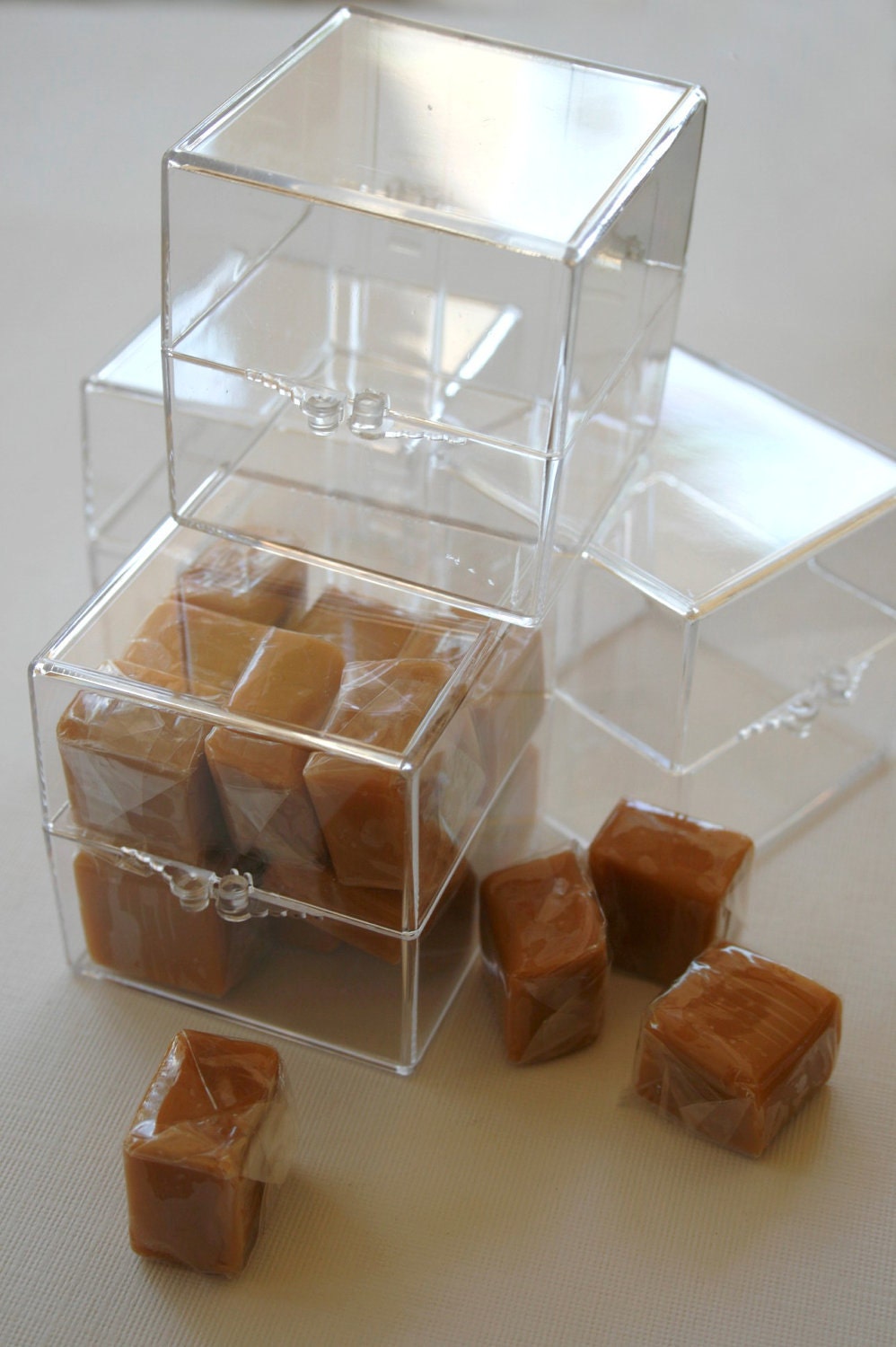 2 Inch Square Clear Acrylic Boxes - Favors or Parties or Packaging and Storage - Set of 30