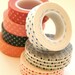 Washi Tape - 15mm - Black Polka Dot on White - Deco Paper Tape No. 279