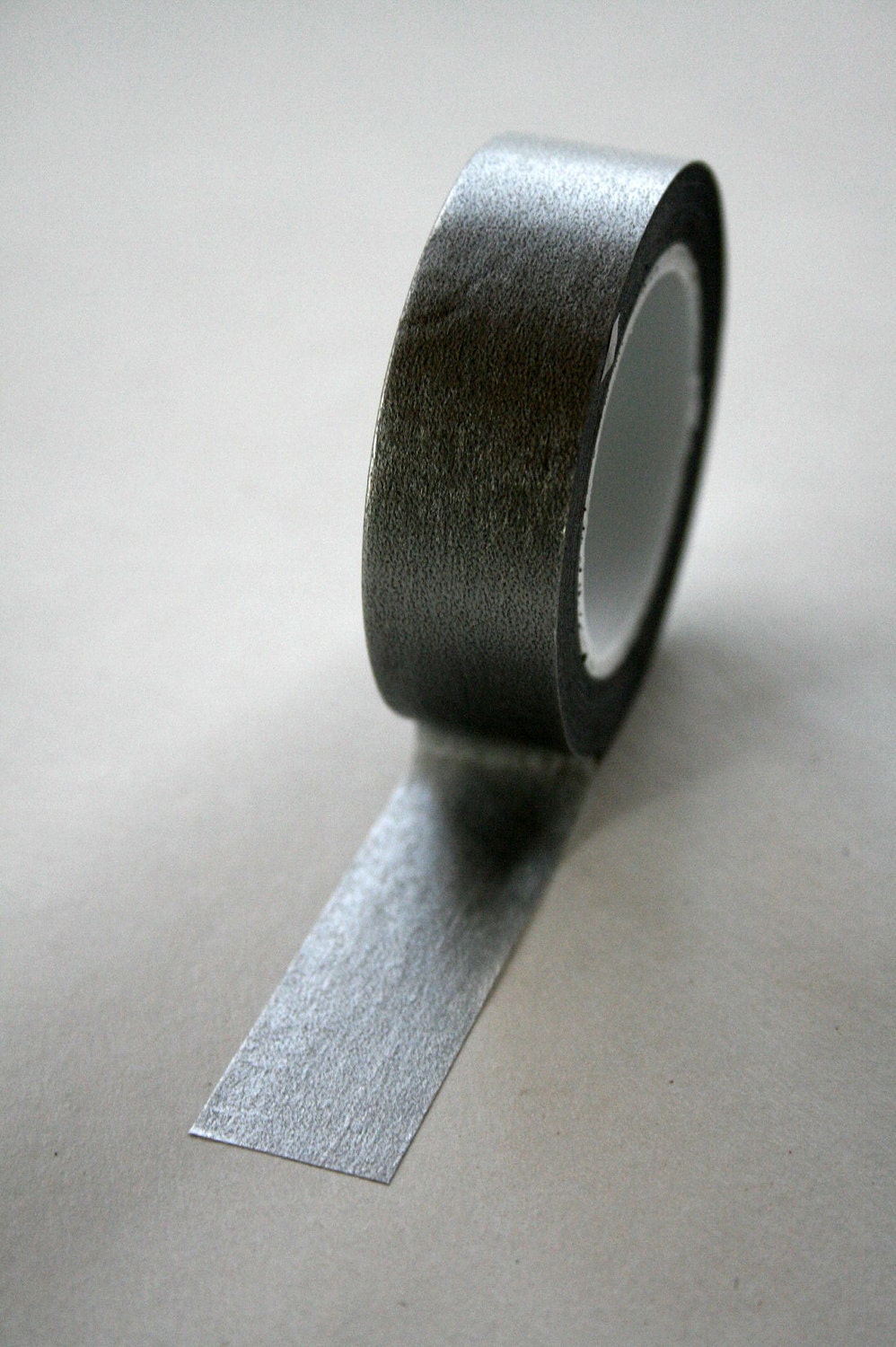 Washi Tape - 15mm - Metallic Silver Solid Color - Deco Paper Tape No. 14