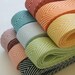Chevron Twill Herringbone Ribbon - Black and White 3/4 Inch Width - Packaging and Gift Ribbon