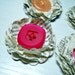 french paper button flowers