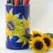 Ceramic Pencil Holder - Sunflower Pencil Holder