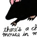 Chocolate Eating Mouse - Print -