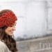 Crochet Spiral Flower Headband / Earwarmer / headwrap in Terra Cotta Red - Charity