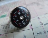 Compass Ring with Silver Ring Base