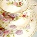 Royal Albert England Bone China APRIL Flower of the Month Tea Cup and Saucer Plate set of 3 Sweet Pea