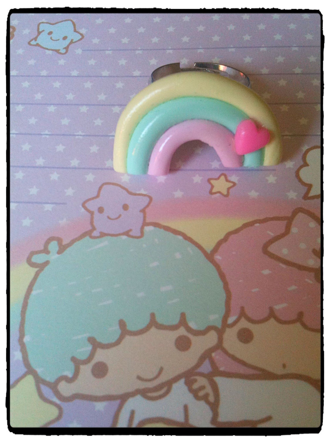 Cute ring rainbow kawaii fairy kei