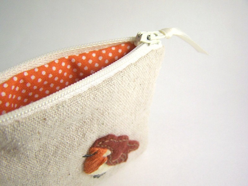 Little Robin Zipper Pouch