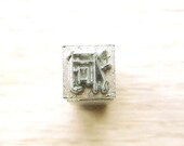 Vintage Japanese Typewriter Key Cave Hole Showa Period