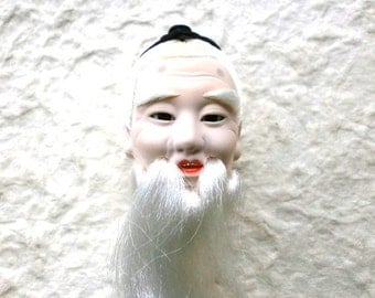 Japanese Doll Head Hina Matsuri Old Man No.26