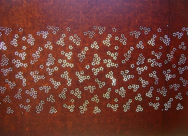 Vintage Japanese Katagami Stencil Flowers 2 in Showa Period
