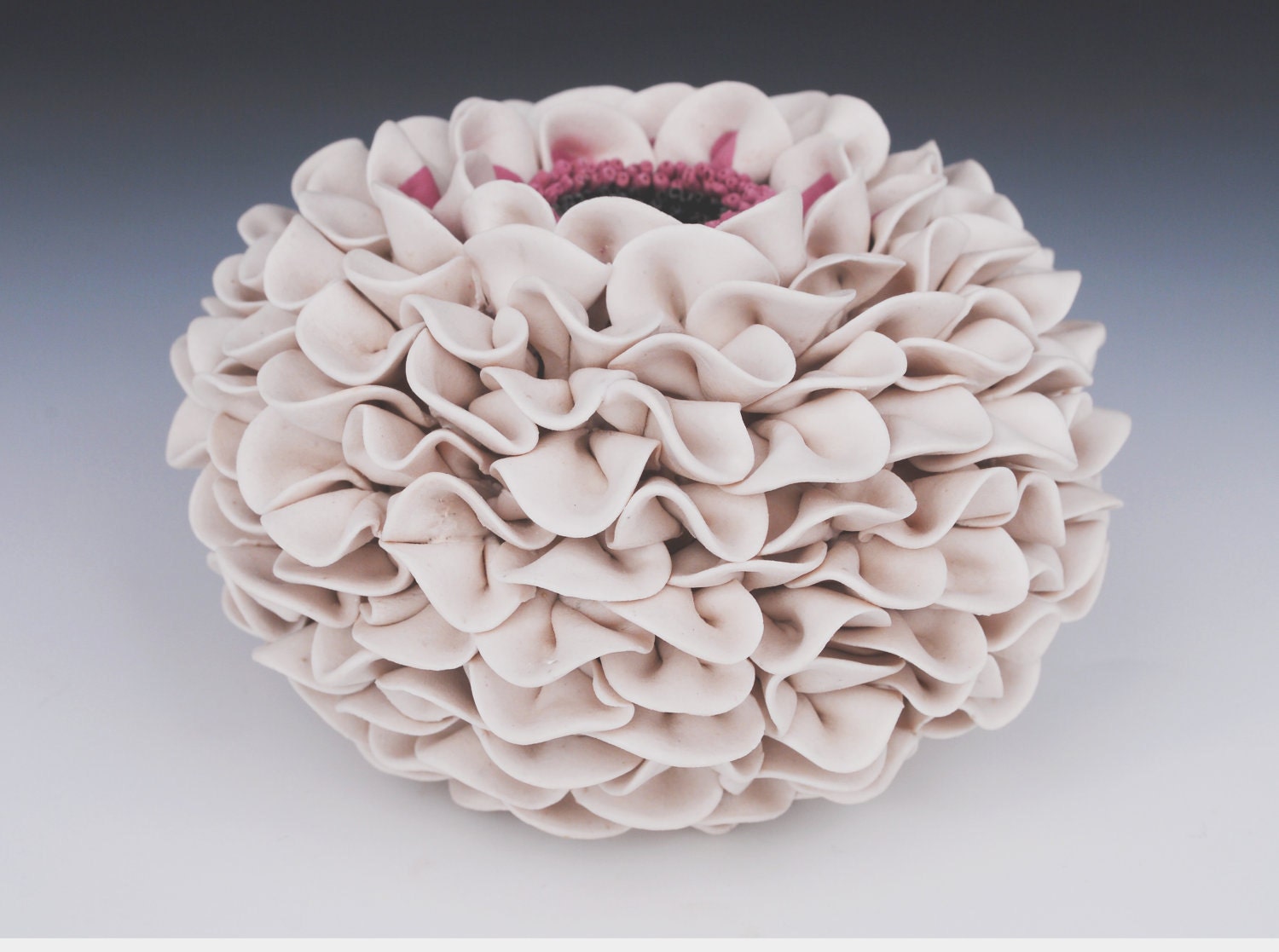 White Vase - Decorative Art - Ceramic Sculpture - Decor