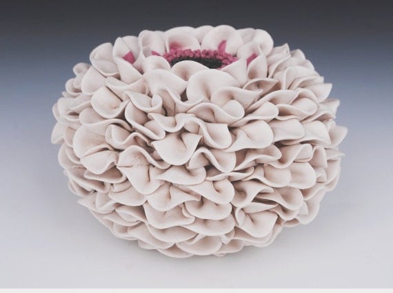 White Vase - Decorative Art - Ceramic Sculpture - Decor