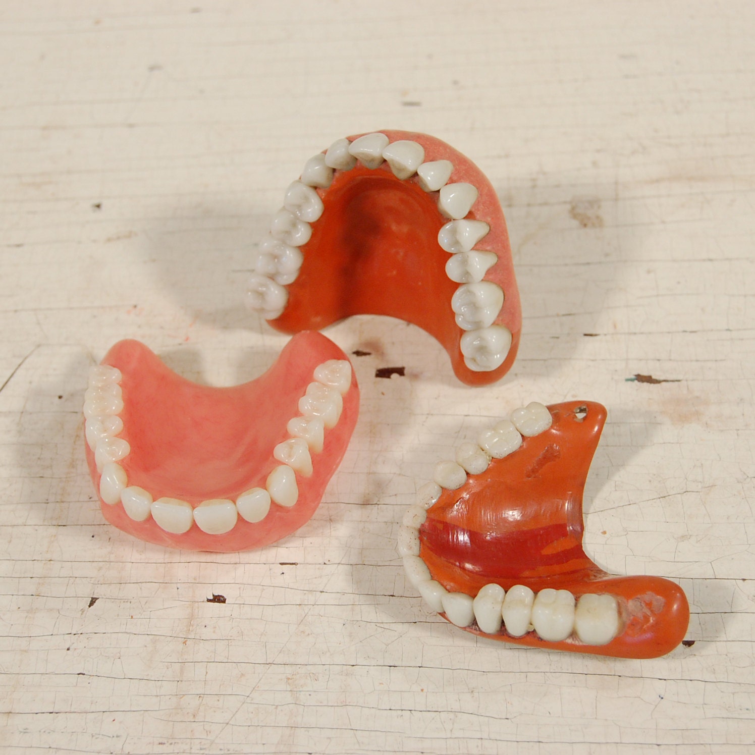 One Row of False Teeth, Vintage Medical/Dental