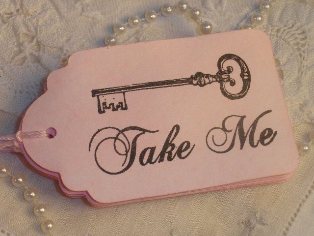 8 Hand Dyed Alice in Wonderland Take Me Tags