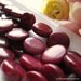 Plum Dyed Jade Coin Beads 20mm 2 pcs LAST SET