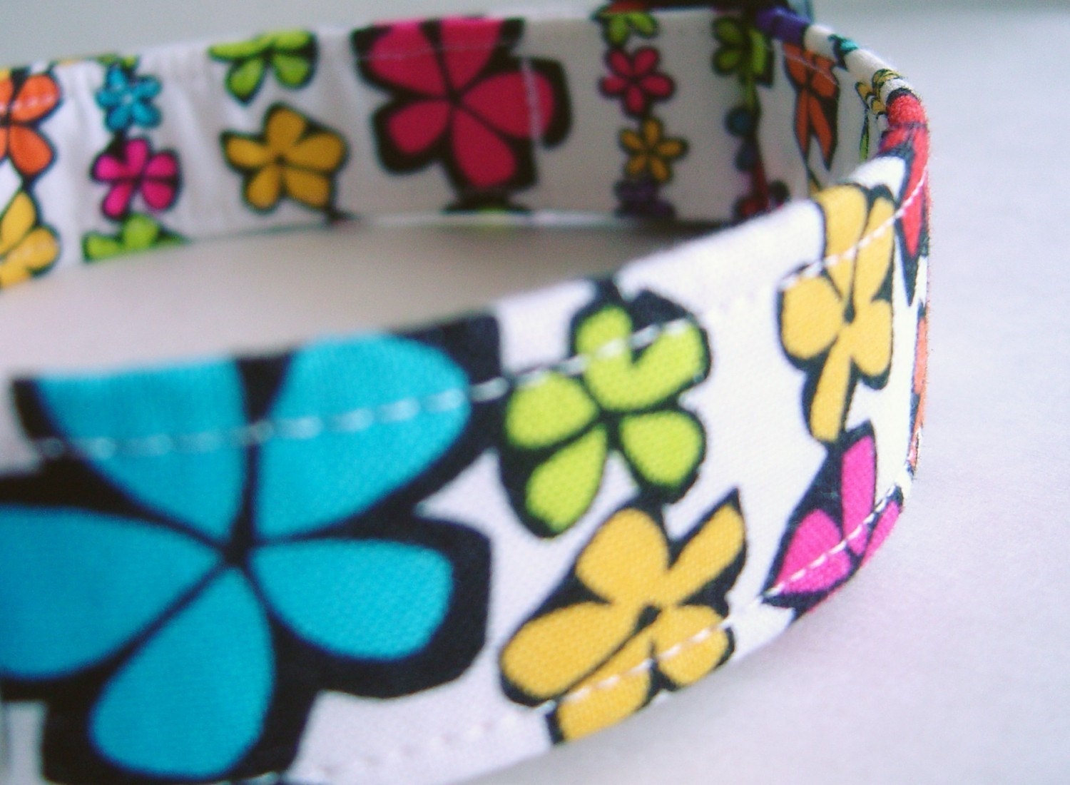 Dog Collar Custom Handmade Hippie Chicks Fabric from PinkysPetGear on Etsy