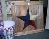 24 inch Large Star Plaque natural finish