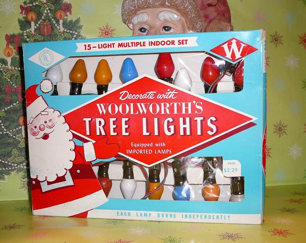 Vintage 1950s Woolworth's Christmas Tree Light by EvelynnsAlcove