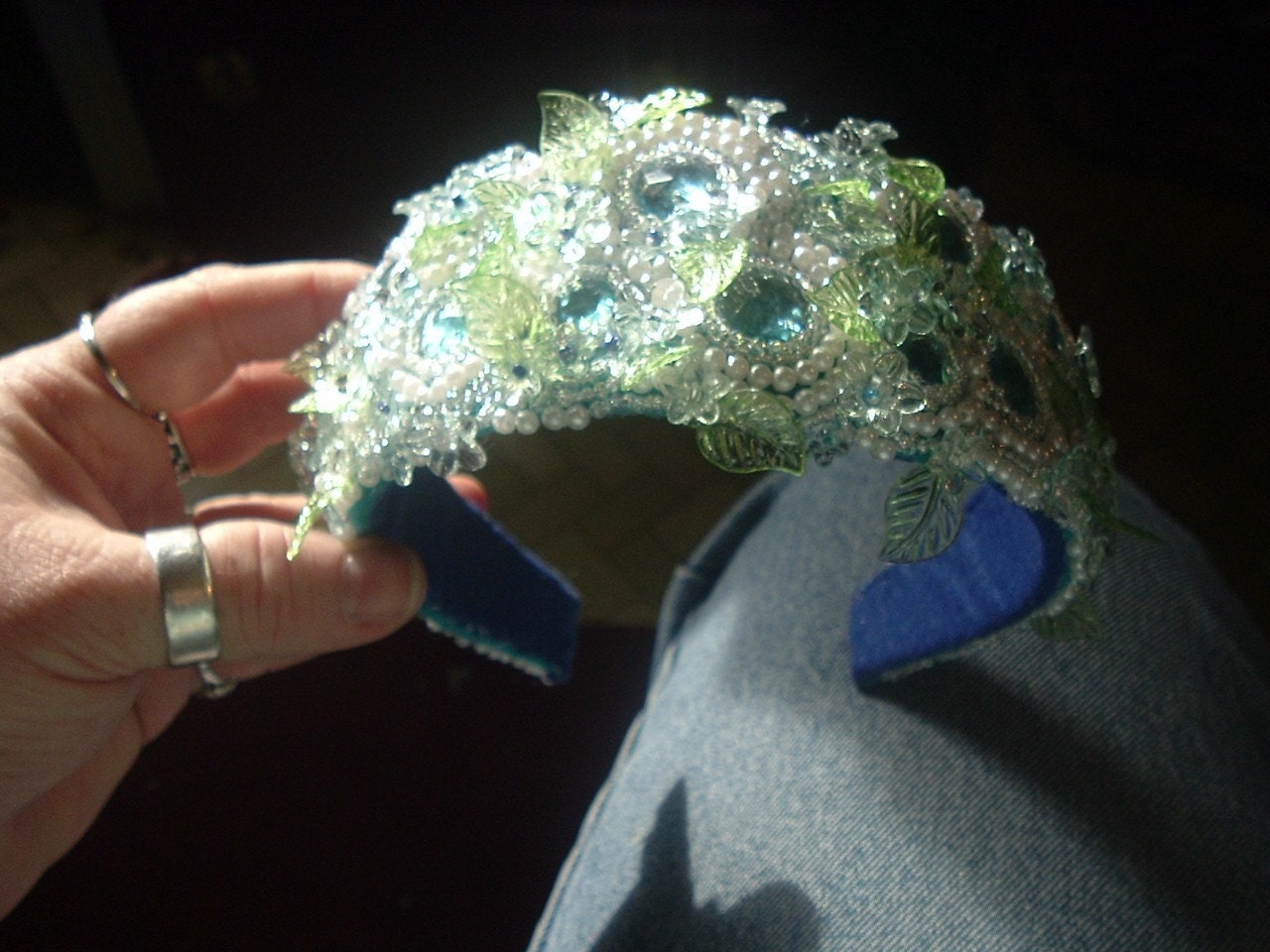 Head Band-somthing for a Lovely Bride-Beaded Embroidered